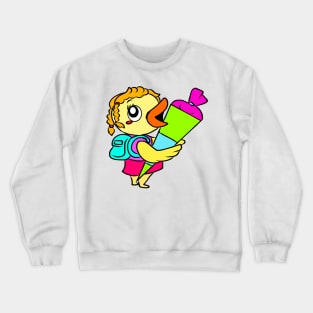 School start of school children school bag Crewneck Sweatshirt